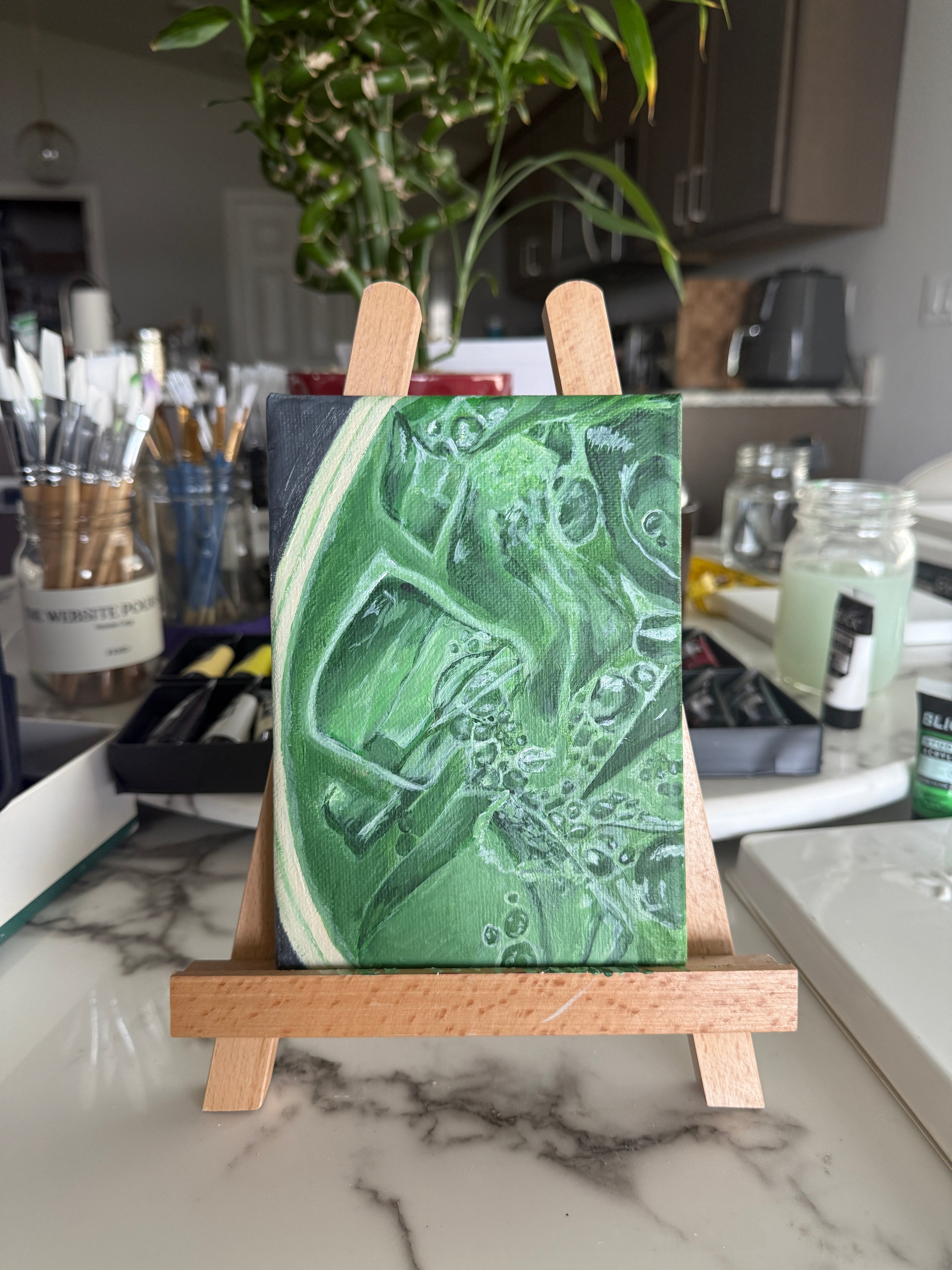 "Iced Matcha" 5x7 Original