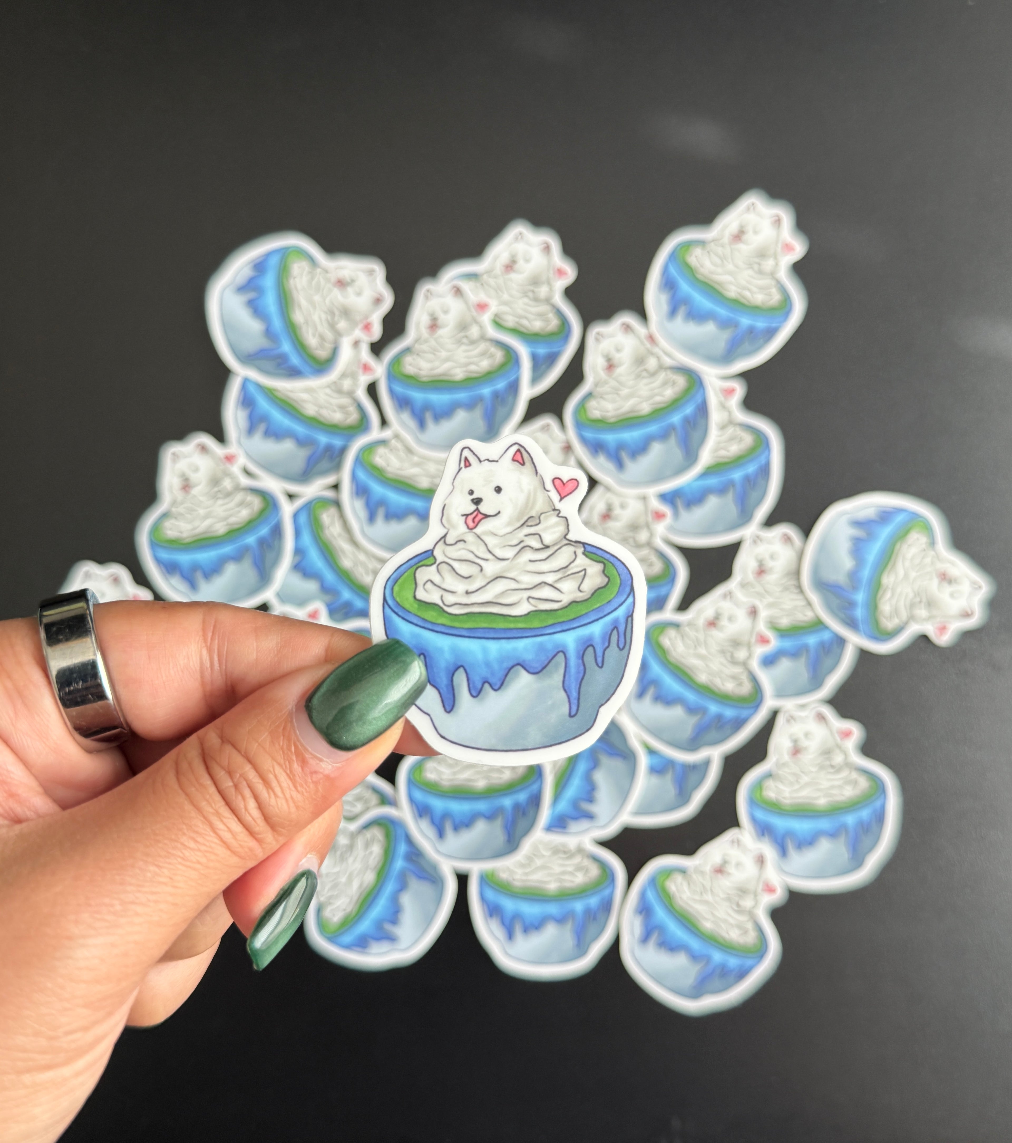 Crumby Mail Club Nov 2025: Woof Cream Sticker