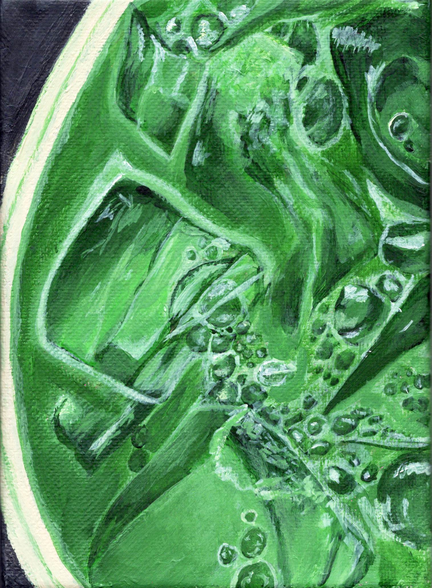 "Iced Matcha" 5x7 Original
